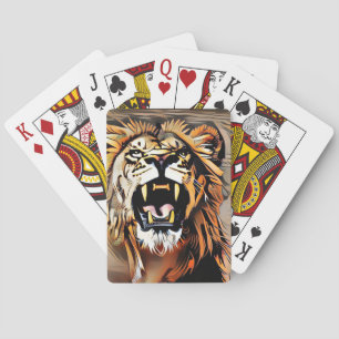 Jeu De Cartes Fierce Majestic Lion - Roi Des Bêtes