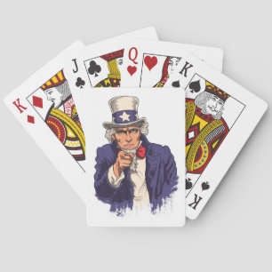 Jeu De Cartes Fière États-Unis d'Amérique USA Je Veux Vous