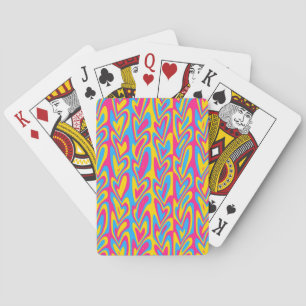 Jeu De Cartes Fière Fierté Pansexuelle Groovy Trippy Squiggly Qu
