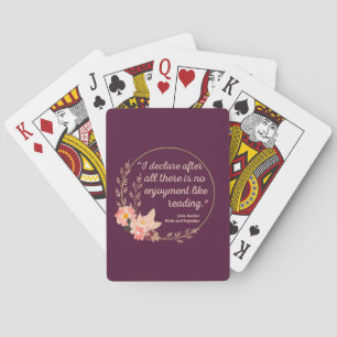 Jeu De Cartes Fierté et préjugé Citation III - Style mignon