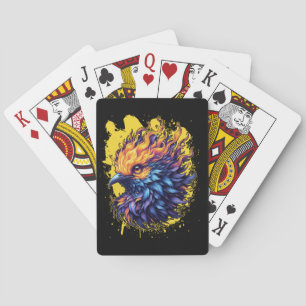 Jeu De Cartes Fiery Phoenix Bird Art