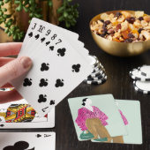 Jeu De Cartes Figure de mode debout - Pointe Polka haut (In Situ)