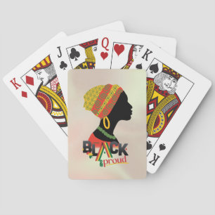Jeu De Cartes Fille Africaine Américaine Noire Et Fière