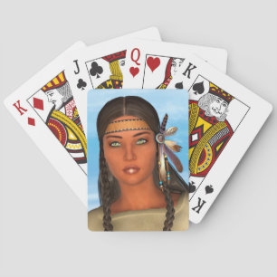 Jeu De Cartes Fille amérindienne