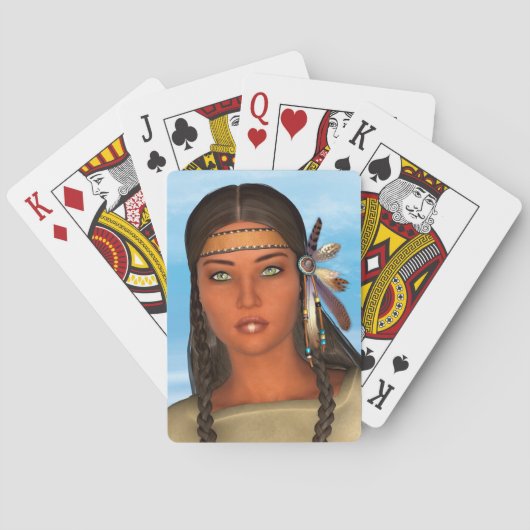 Jeu De Cartes Fille amérindienne (dos)