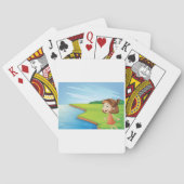 Jeu De Cartes Fille Au Bord De La Rivière (dos)