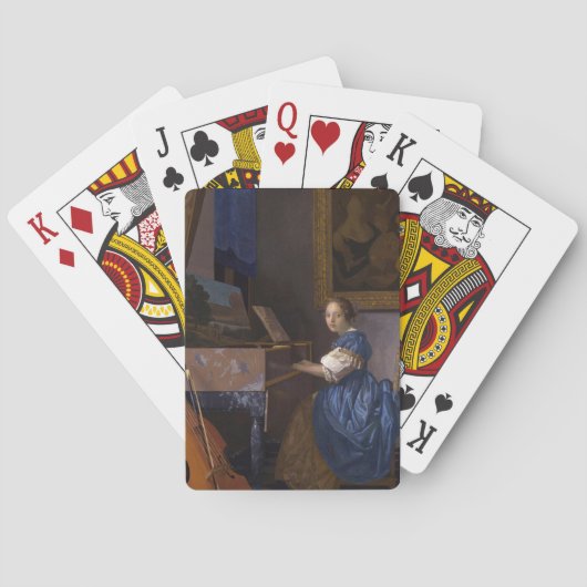 Jeu De Cartes Fille au piano (dos)