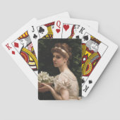 Jeu De Cartes Fille aux fleurs de pois (par Edward Poynter) (dos)