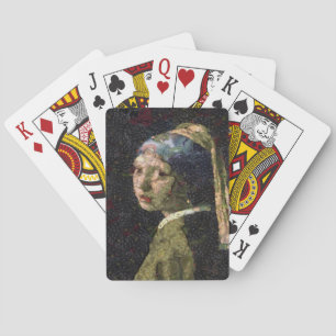 Jeu De Cartes Fille Avec Une Fraise Élevant Beau Art Spoof