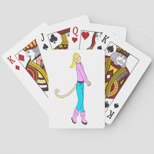 Jeu De Cartes fille avec une queue (dos)