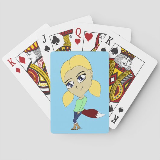 Jeu De Cartes fille chibi renarde (dos)