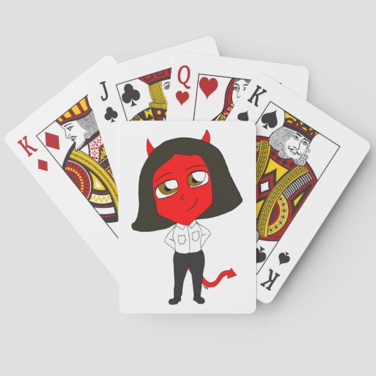Jeu De Cartes fille diablotin chibi (dos)