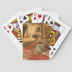 Jeu De Cartes Fille Emballage Cerises en Provence (France)