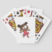 Jeu De Cartes Fille Marchant Sur Une Tightrope (dos)