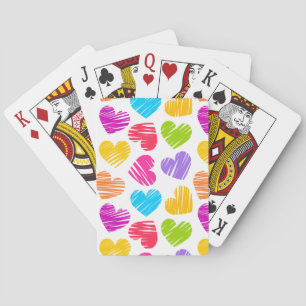 Jeu De Cartes Fille pastel amour coeur motif