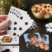 Jeu De Cartes Fille Rétro (In Situ)