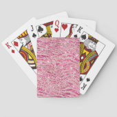 Jeu De Cartes Fille rose et Parties scintillant rousse Zebra (dos)