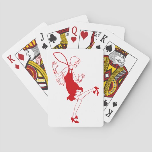 Jeu De Cartes fille rouge (dos)