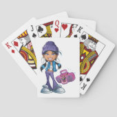 Jeu De Cartes Fille super Avec Stéréo (dos)