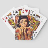 Jeu De Cartes Fille tatouée Old School (dos)