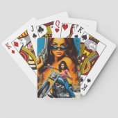 Jeu De Cartes Filles de motard rétro (dos)