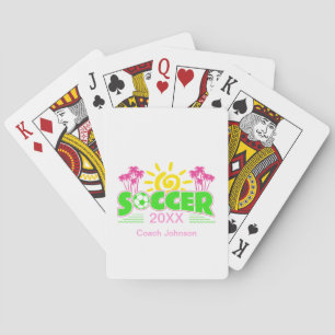 Jeu De Cartes Filles Football Sunshine Palm Trees