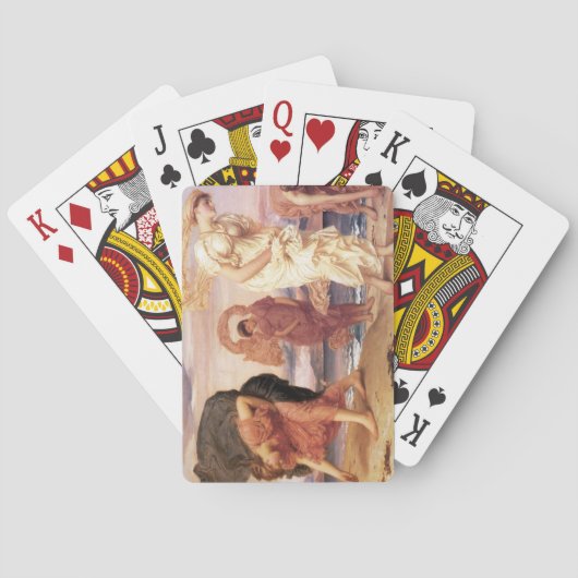 Jeu De Cartes Filles grecques antiques ramassant des galets (dos)