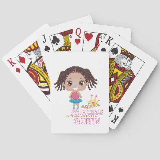 Jeu De Cartes Filles MELANIN Princesse En Formation Pour Être Un (dos)