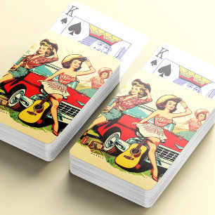 Jeu De Cartes Filles vintages
