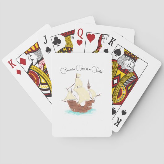 Jeu De Cartes Fils d'un fils de marin pirate (dos)