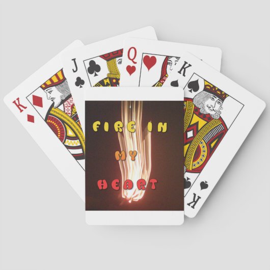 Jeu De Cartes Fire in My Heart Art Print (dos)