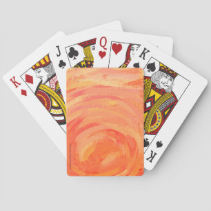 Jeu De Cartes Fire Lake Orange Swirl