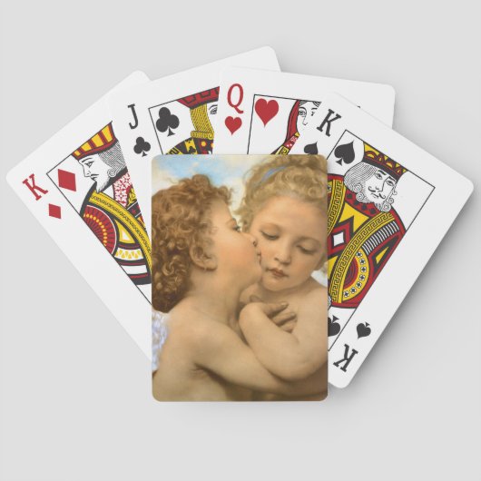 Jeu De Cartes First Kiss (détail d'ange) par Bouguereau (dos)