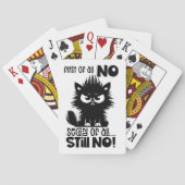 Jeu De Cartes First Of All, No Funny Cat Lover Gift (dos)