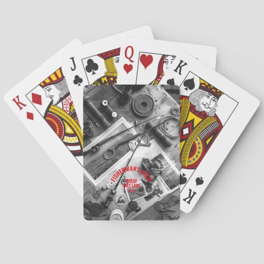 Jeu De Cartes Fisherman’s Deck Black and White Playing Cards (dos)