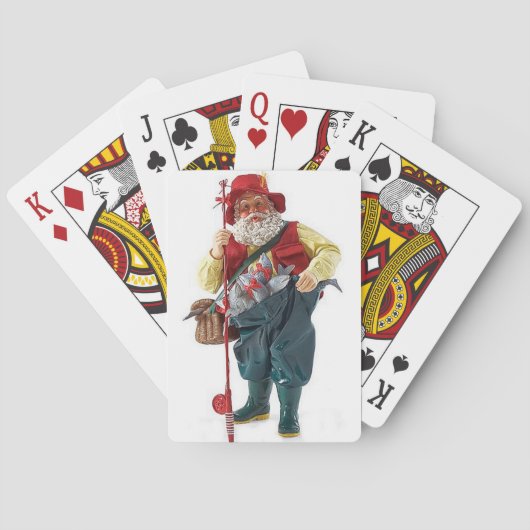 JEU DE CARTES ***FISHING SANTA*** PLAYING CARDS (dos)
