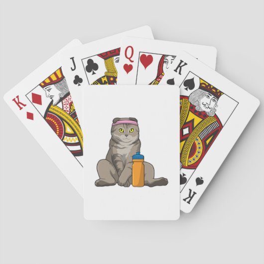 Jeu De Cartes Fitness Chat Boire de la tasse (dos)