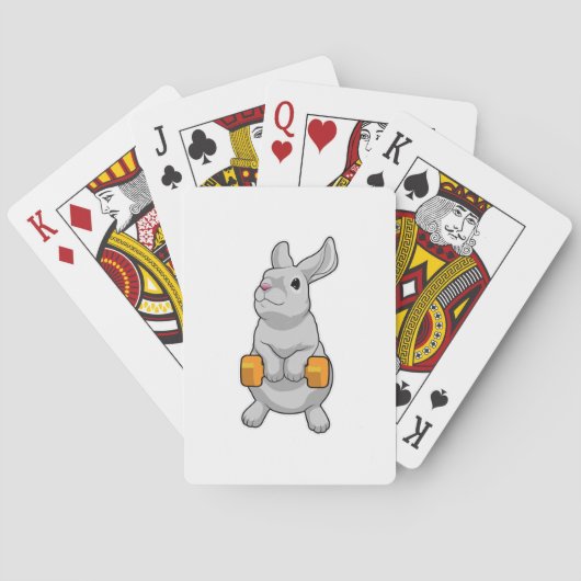 Jeu De Cartes Fitness Rabbit Dumbbell (dos)