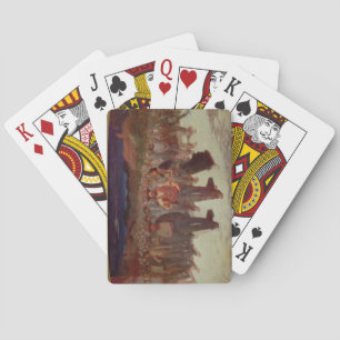 Jeu De Cartes Fiumana (La Marée Humaine) 1895-96 (huile sur toil