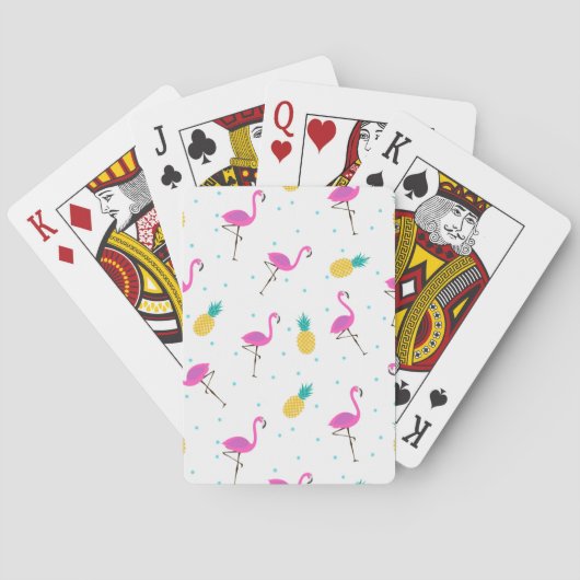 Jeu De Cartes Flamants roses de néon 2 (dos)
