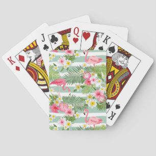 Jeu De Cartes Flamants roses Et Rayures