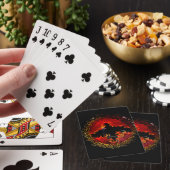 Jeu De Cartes Flames de Bat Art Éffrayant (In Situ)