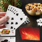 Jeu De Cartes Flamme jaune sur rouge (In Situ)