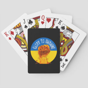 Jeu De Cartes Flamme La résistance au drapeau ukrainien