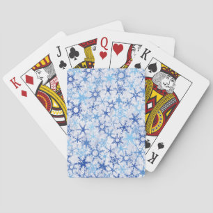 Jeu De Cartes Flammes de neige bleues gelées