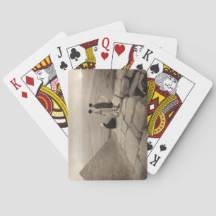 Jeu De Cartes Flapper Girls Sunrise Khufu Pyramid, Égypte 1920