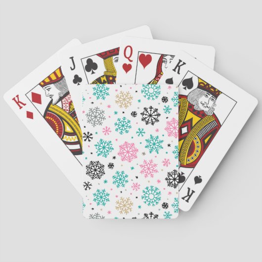 Jeu De Cartes Flèches de neige rétro (dos)