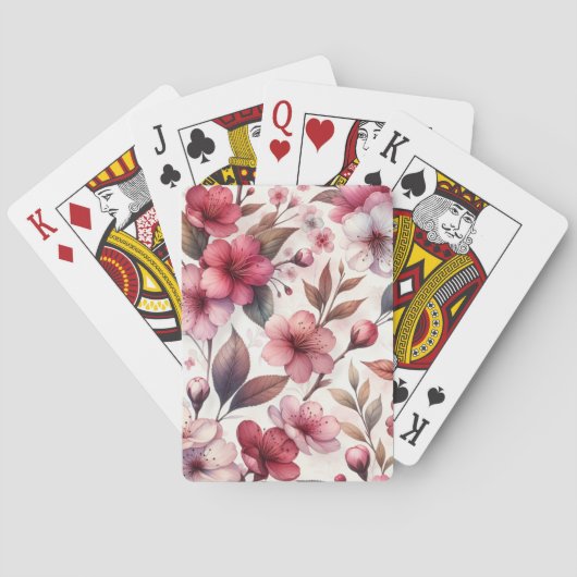 Jeu De Cartes Fleur de cerise (dos)