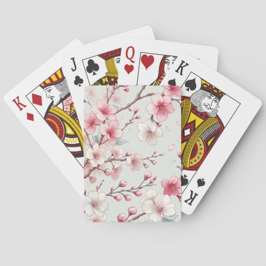 Jeu De Cartes Fleur de cerise (dos)