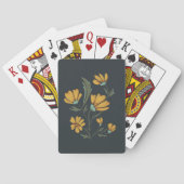 Jeu De Cartes Fleur de Cosmos Jaune Beauté simple (dos)